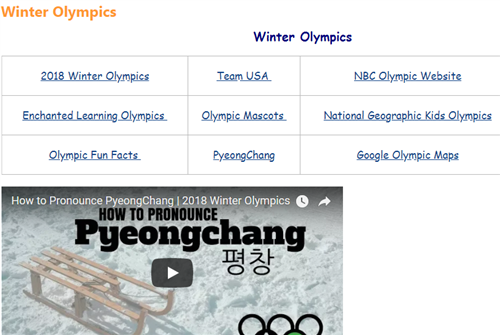 winter olympics website 